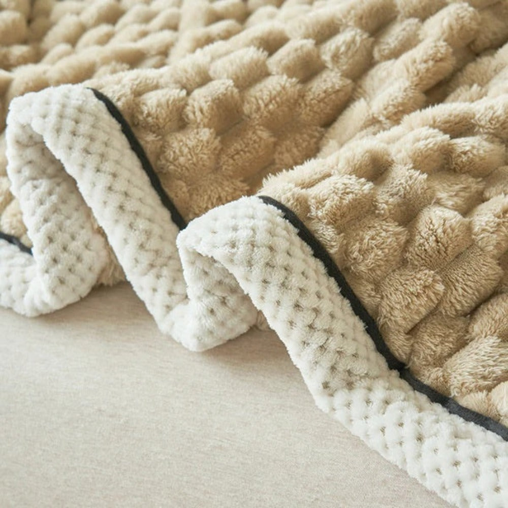 LuxeHaven – Ultiem Zachte Sherpa Fleece Deken voor Pure Ontspanning
