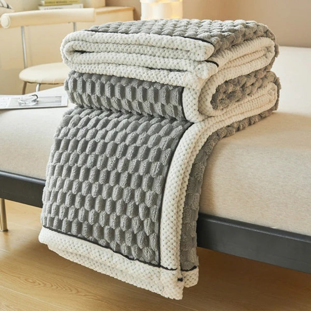 LuxeHaven – Ultiem Zachte Sherpa Fleece Deken voor Pure Ontspanning