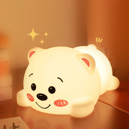 Dikke Beer Silicone Squishy Nachtlampje Schattige LED Lamp Perfect Cadeau