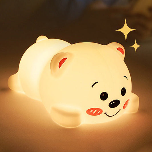 Dikke Beer Silicone Squishy Nachtlampje Schattige LED Lamp Perfect Cadeau