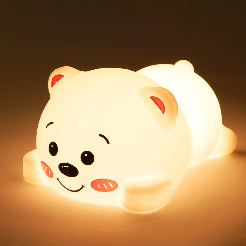 Dikke Beer Silicone Squishy Nachtlampje Schattige LED Lamp Perfect Cadeau