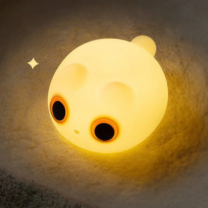 Oranje Kat LED Squishy Tap Tap Nachtlamp