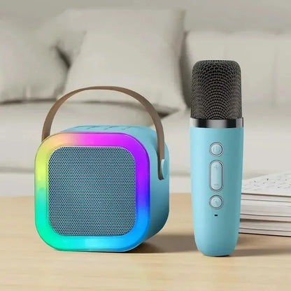 Draagbare Bluetooth Karaoke Machine met Draadloze Microfoons - Leuk Familie Zang Geschenk