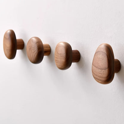 OakPebble – Natuurlijke Houten Wandhaken met Organische Vormgeving voor een Stijlvol Interieur