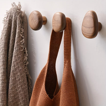 OakPebble – Natuurlijke Houten Wandhaken met Organische Vormgeving voor een Stijlvol Interieur