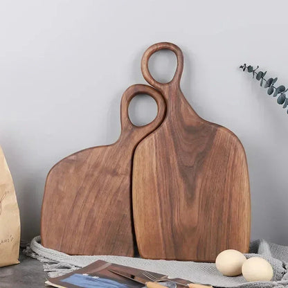 NutriCraft – Luxe Walnoot Snijplank met Dubbelzijdige Functionaliteit voor Keuken en Presentatie