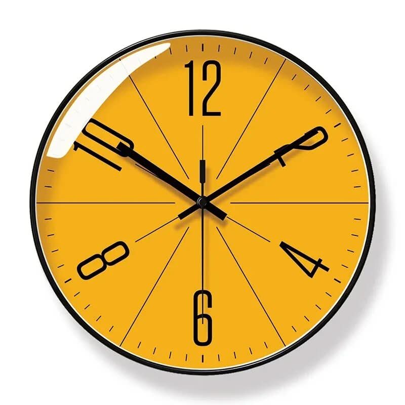 ScandiClock - Zwarte wandklok in Nordic stijl - Nauwkeurig & stijlvol voor elk huis