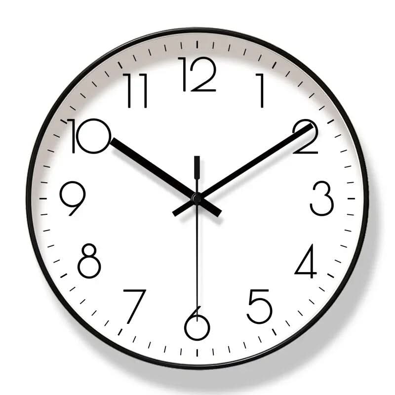 ScandiClock - Zwarte wandklok in Nordic stijl - Nauwkeurig & stijlvol voor elk huis