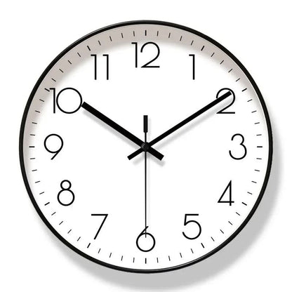 ScandiClock - Zwarte wandklok in Nordic stijl - Nauwkeurig & stijlvol voor elk huis