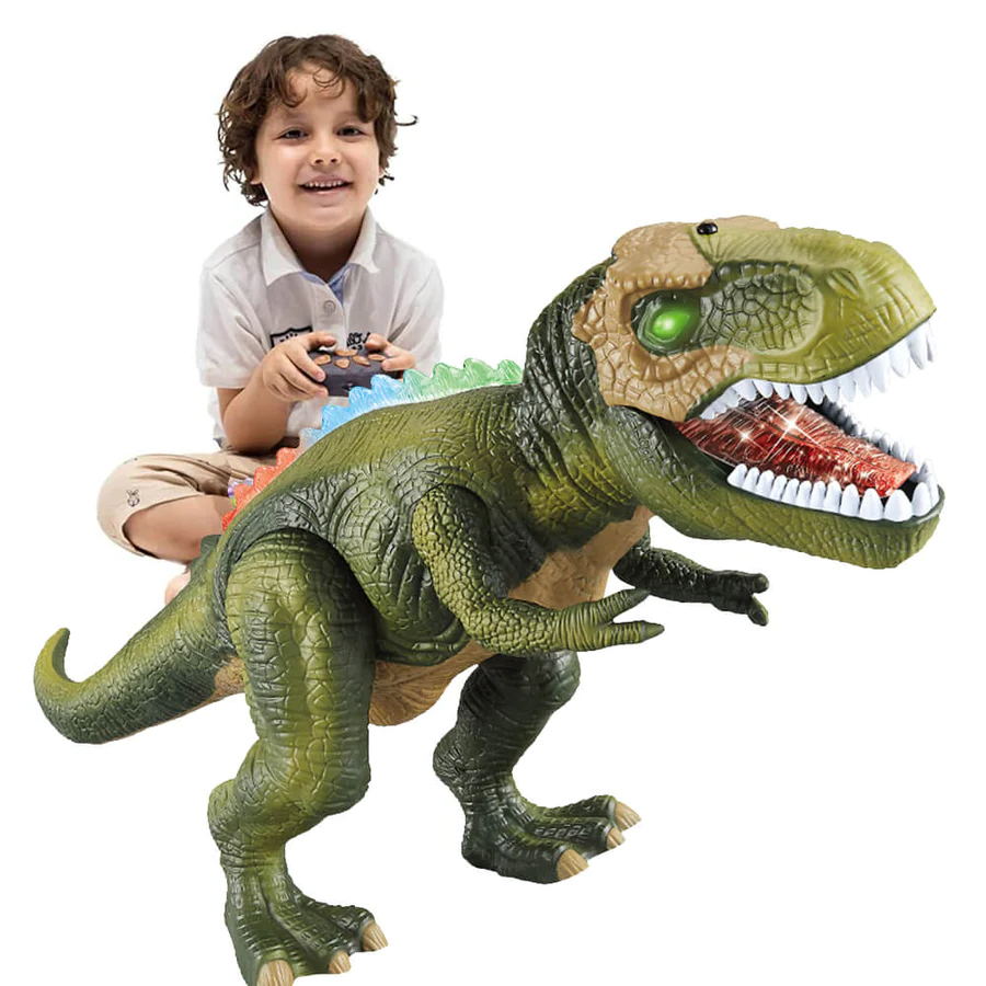 Afstandsbediening T-Rex Dinosaur LED Lichtgevende Loop- en Brullende Speelgoed Voor Kinderen Herfst 2025 Cadeau