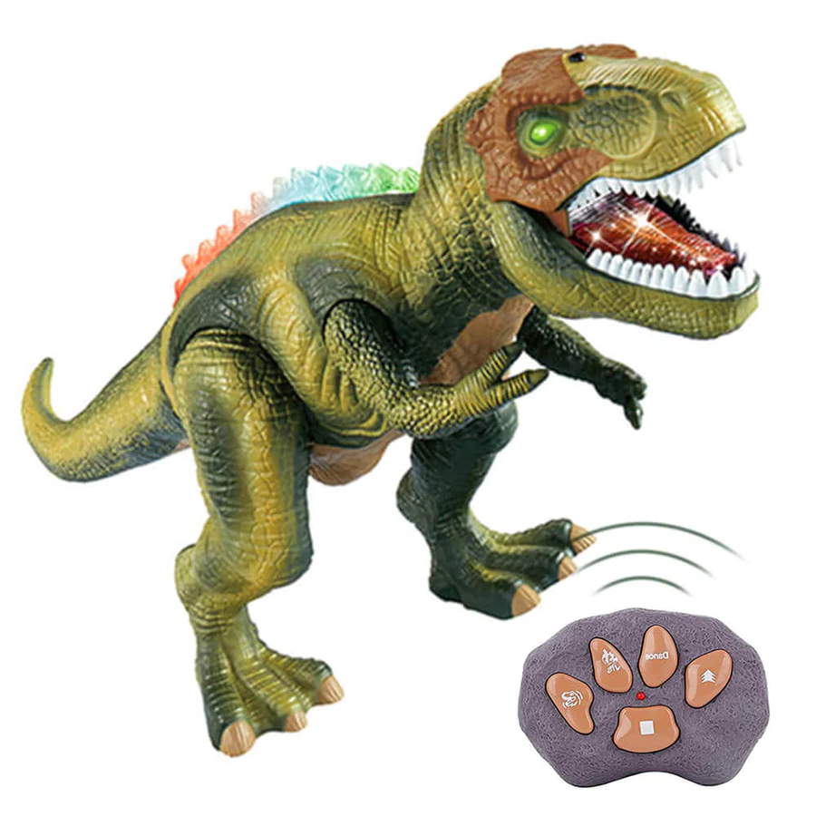 Afstandsbediening T-Rex Dinosaur LED Lichtgevende Loop- en Brullende Speelgoed Voor Kinderen Herfst 2025 Cadeau