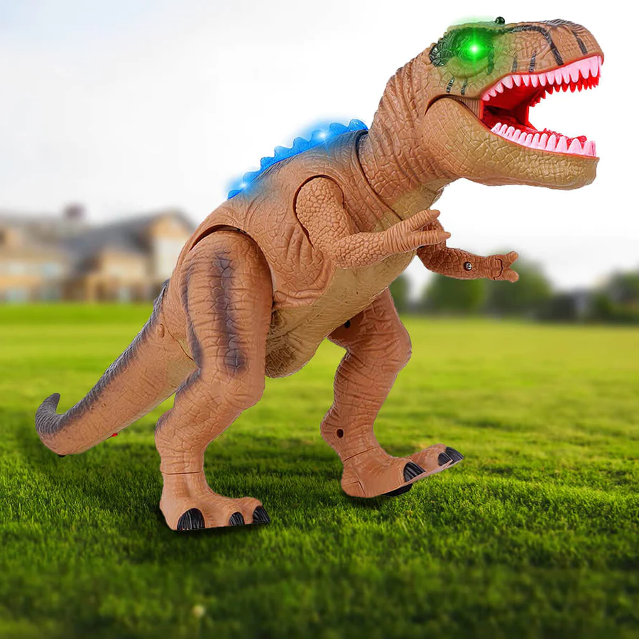 Afstandsbediening T-Rex Dinosaur LED Lichtgevende Loop- en Brullende Speelgoed Voor Kinderen Herfst 2025 Cadeau