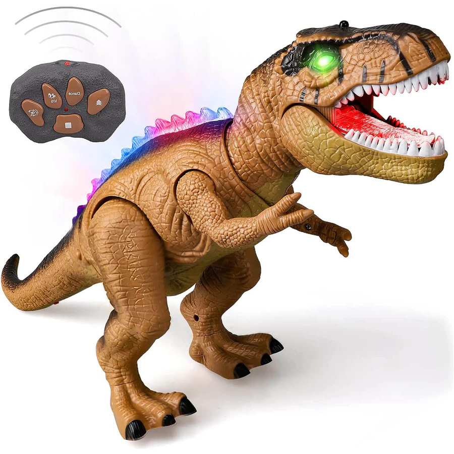 Afstandsbediening T-Rex Dinosaur LED Lichtgevende Loop- en Brullende Speelgoed Voor Kinderen Herfst 2025 Cadeau