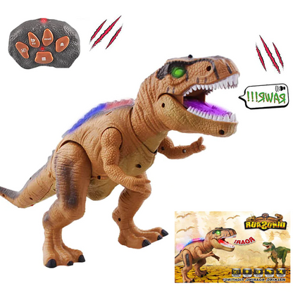 Afstandsbediening T-Rex Dinosaur LED Lichtgevende Loop- en Brullende Speelgoed Voor Kinderen Herfst 2025 Cadeau
