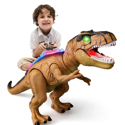 Afstandsbediening T-Rex Dinosaur LED Lichtgevende Loop- en Brullende Speelgoed Voor Kinderen Herfst 2025 Cadeau