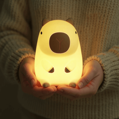 Capybara Vol met Capy Squishy Nachtlampje Figurines Schattige Set DIY Bureau Collectie Perfect Cadeau