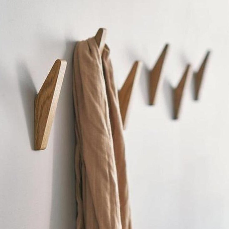 Naturéa – Set van 2 Handgemaakte Houten Wandhaken met Boho-Charme