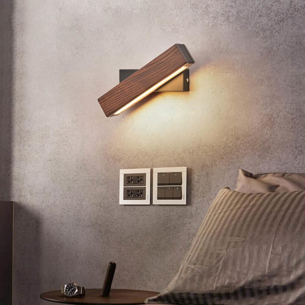 LumiHout – Luxe Wandlamp met Draaibare LED Verlichting