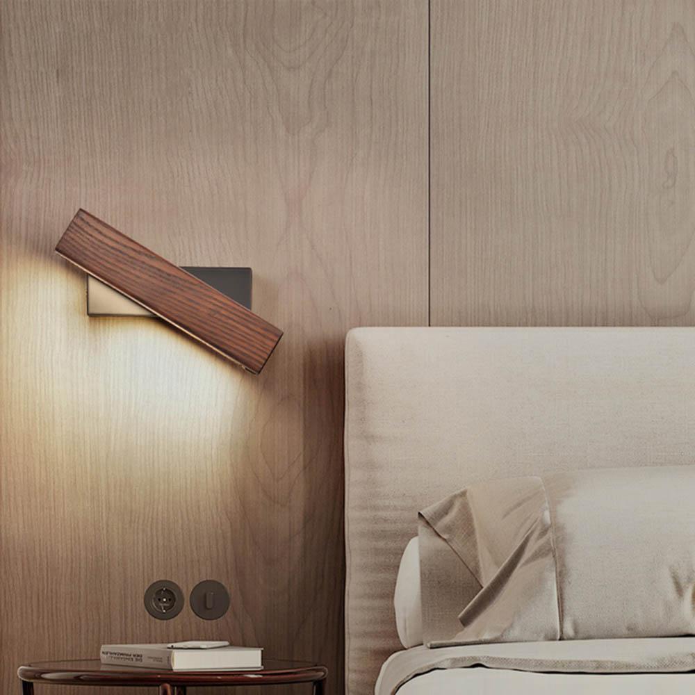 LumiHout – Luxe Wandlamp met Draaibare LED Verlichting