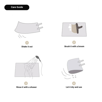 NordicFlow – Luxe Handgemaakte Badmat met Abstract Design voor Stijlvolle Badkamers