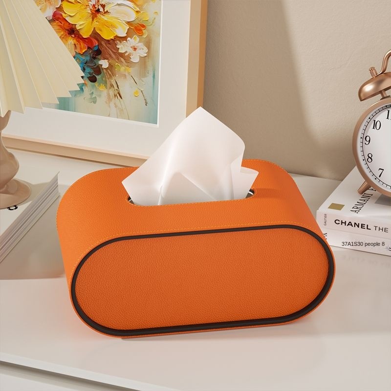 EliteLuxe – Stijlvolle Lederen Tissuebox met Tijdloze Elegantie