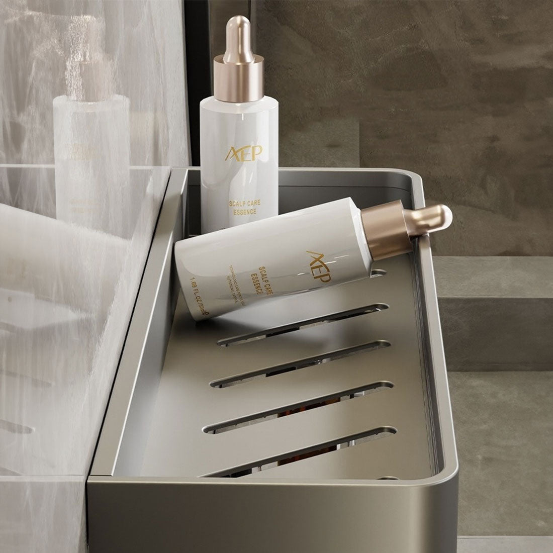 AquaShelf – Elegant Wandrek voor een Georganiseerd Badkamerinterieur