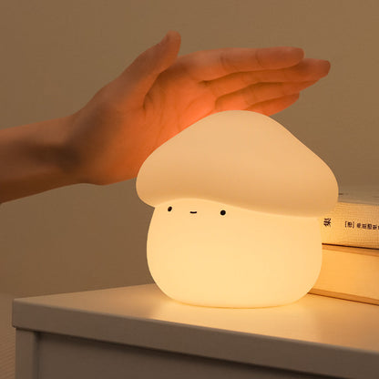 Paddenstoel LED Squishy Tap Tap Nachtlamp