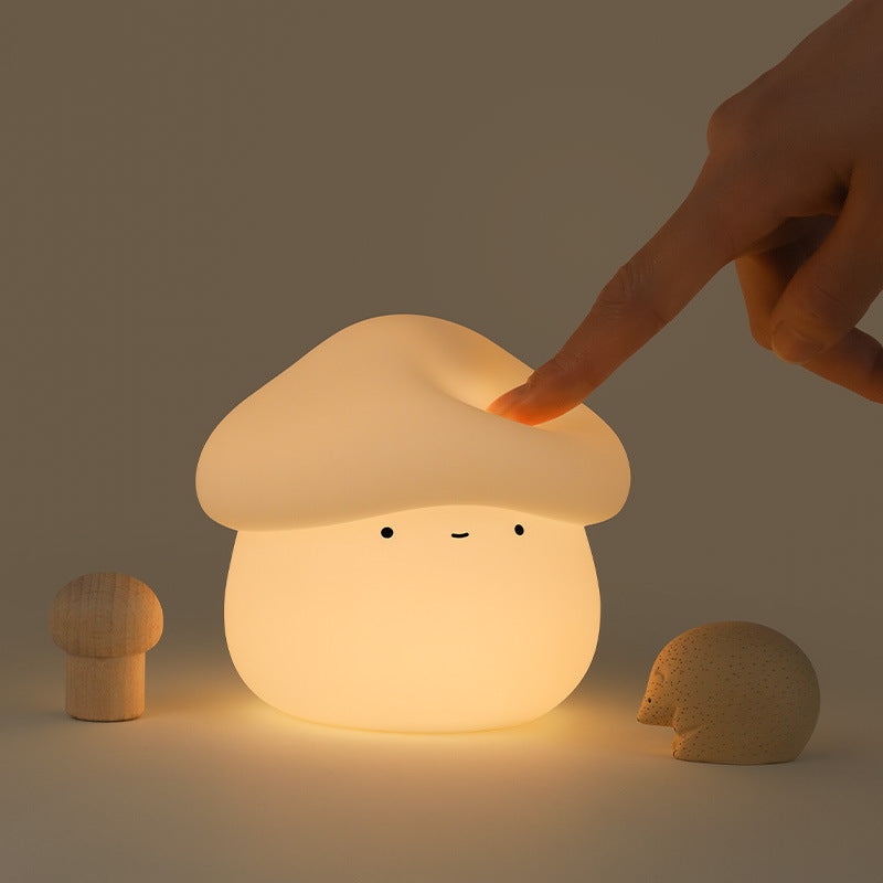 Paddenstoel LED Squishy Tap Tap Nachtlamp