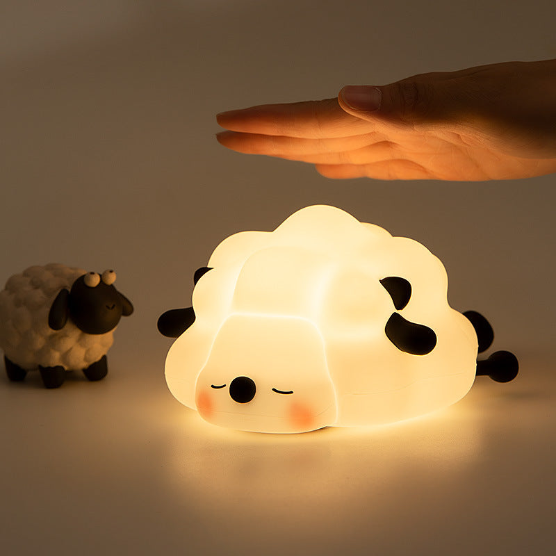 Kleine Schaap LED Squishy Tap Tap Nachtlamp