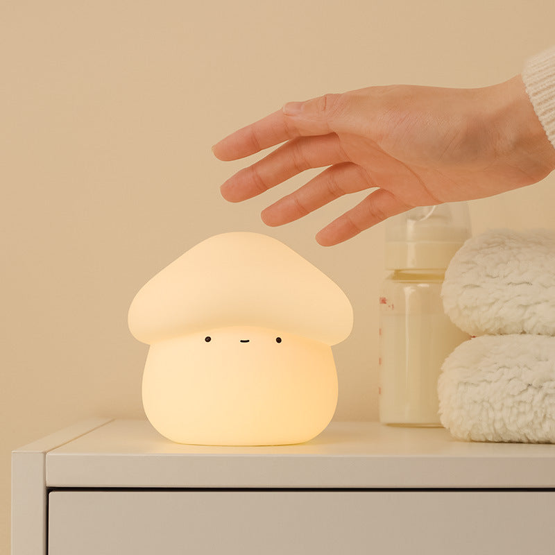 Paddenstoel LED Squishy Tap Tap Nachtlamp