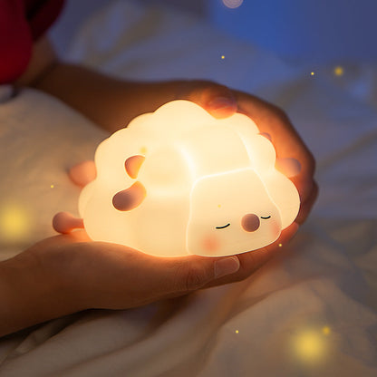 Kleine Schaap LED Squishy Tap Tap Nachtlamp