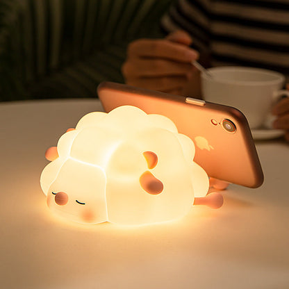 Kleine Schaap LED Squishy Tap Tap Nachtlamp