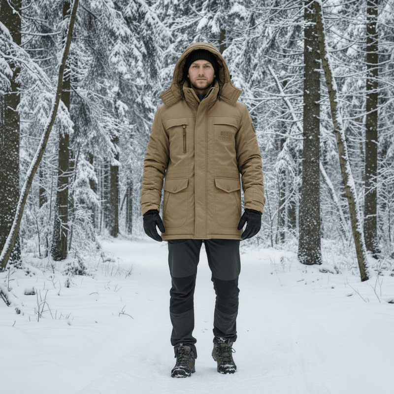 FROSTGUARD – Gewatteerde Parka voor Warmte en Bescherming op Koude Dagen
