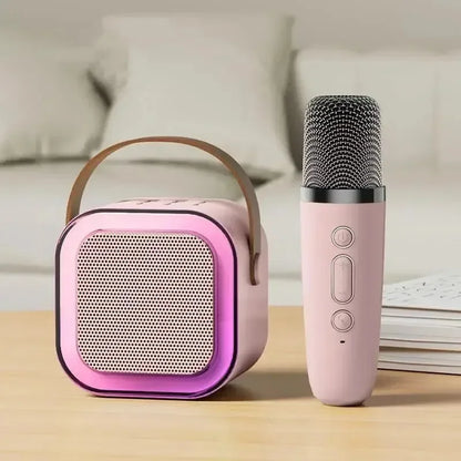 Draagbare Bluetooth Karaoke Machine met Draadloze Microfoons - Leuk Familie Zang Geschenk