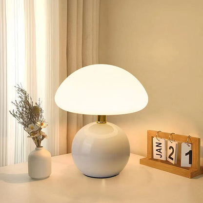 Moderne Glazen Paddenstoel Tafellamp