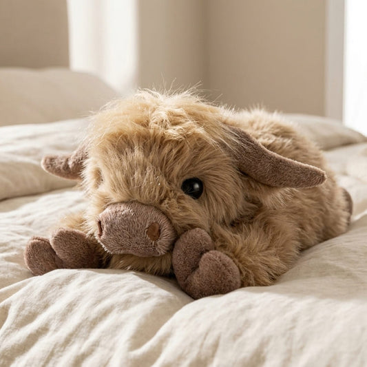 Highland Koe Gewogen Knuffeldier