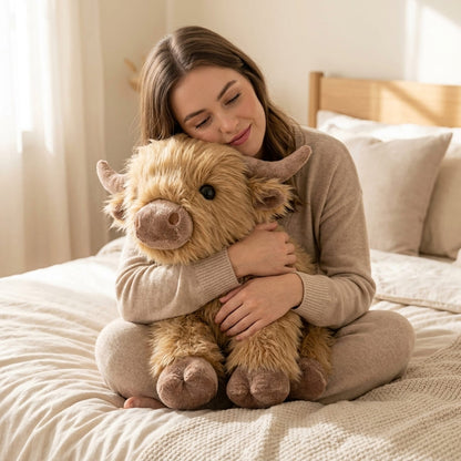 Highland Koe Gewogen Knuffeldier
