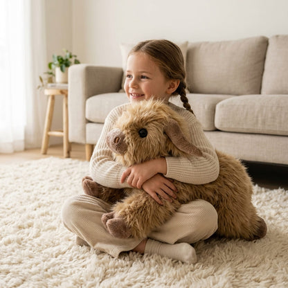 Highland Koe Gewogen Knuffeldier